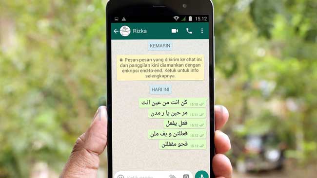 Penjelasan Tentang WhatsApp Arab